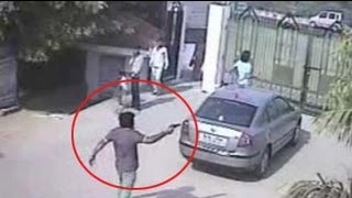 Cops release CCTV footage of men who allegedly shot BSP leader in Delhi farmhouse [upl. by Ubana]