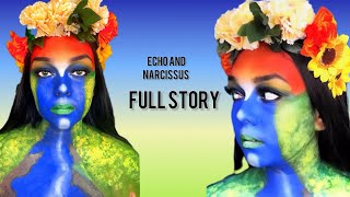 Full story of Echo and Narcissus Greek mythology storiesgreekmythology echo narcissus makeup [upl. by Peacock778]