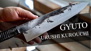 We Just Got a NEW Kurouchi Gyuto from the Blacksmith [upl. by Anaugal]