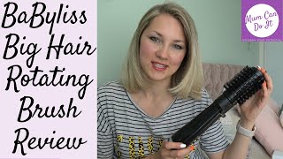 BaByliss Big Hair Rotating Brush  Acheive Volumised hair with not much effort Product Review [upl. by Nomal]