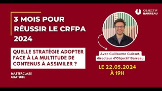 3 mois pour réussir le CRFPA 2024 [upl. by Hsital]