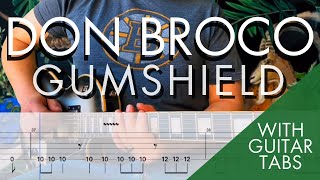 Don Broco Gumshield Cover Guitar Tabs On Screen [upl. by Wheeler]