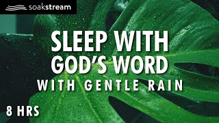 Bible Verses with Rain for Sleep and Meditation  NO MUSIC MALE VOICE [upl. by Elleinahc111]