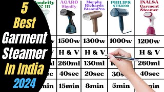 Top 5 Best Garment Steamer In India 2024  Best Garment Steamer Under 2000 In India [upl. by Aivatan265]