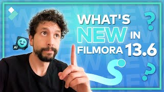 Whats NEW in Filmora 136 AI Object Remover Smart Search and MORE [upl. by Aidualk]