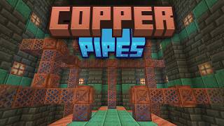 Copper Pipes  Minecraft Datapack [upl. by Redla74]