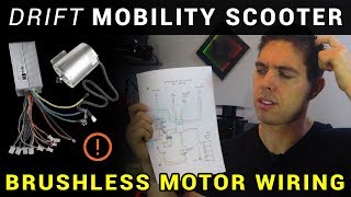 How to ESC  brushless motor wiring  Drift Mobility Scooter  Drift Trike  Part 2 [upl. by Anivol]