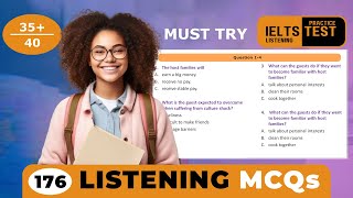 40 MCQ  Listening MCQs Practice Test to Score 9 Band  IELS listening MCQ practice with answers [upl. by Leitnahs]