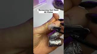 Removing Gel Nails At Home 💅🏻✨ shorts nails gelnails gelx gelxnails nailremoval [upl. by Priestley854]