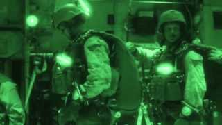 USMC Force Recon Platoon Conducts Night Parachute Operations Over Djibouti  Night Vision Jump [upl. by Elbert]