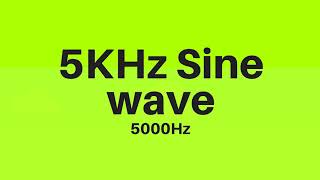 5 KHz  5000Hz Sine Wave Sound Frequency Tone [upl. by Tabbitha]