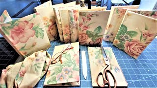 How to Easily Make a NoSew Fabric Covered Junk Journal Cover Easy Tutorial The Paper Outpost [upl. by Anthe753]