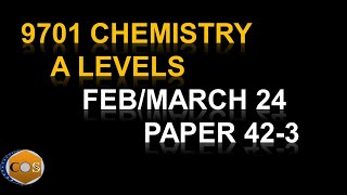 970142FM24 chemistry A level paper Feb March 42 2024 Q5 and 6 solved 9701m24qp42 [upl. by Edmon]