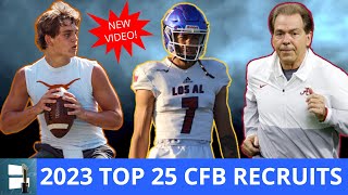 Top 25 Recruits In 2023 Recruiting Class amp Where They Signed  College Football National Signing Day [upl. by Funk684]