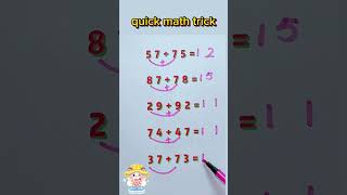 Twodigit addition speed calculation💯🥰💥new addition trick maths addition mathstricks foryou [upl. by Gordon]