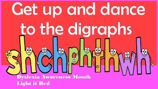 Get up and Dance to the Digraphs Consonant Digraphs Song sh ch th wh ph Dyslexia Awareness Month [upl. by Uolyram]