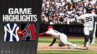 Yankees vs Dbacks Game Highlights 4324  MLB Highlights [upl. by Libbna10]