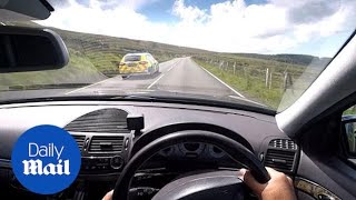 Im not breaking the speed limit Driver overtakes police at 125mph [upl. by Marya]