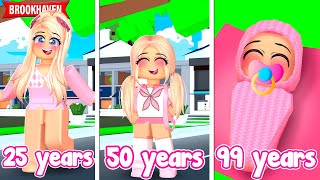 THE OLDER I GET THE YOUNGER I LOOK IN ROBLOX BROOKHAVEN [upl. by Ramsay210]