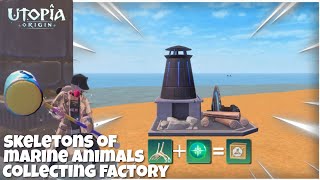 Utopia Origin NEW UPDATE Collecting Factory Skeletons Of Marine Animals Material Pack Update [upl. by Judie697]