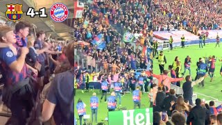 Barcelona Fans Completely Go Crazy As Rapinha Hattrick and Destroy Bayern Munich in Champions League [upl. by Orren]