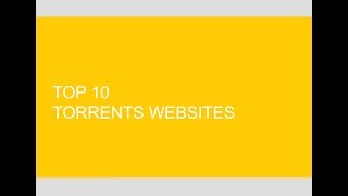 Top 10 torrent websites 2019 [upl. by Torp]