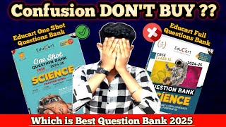 🥶Educart One Shot Book Vs Educart Full Questions Bank Review 🫨Class 10  202425  Best one 🤩 [upl. by Fortunna]