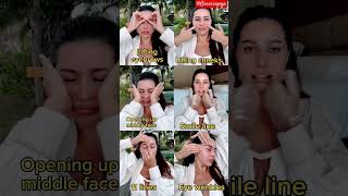 Face yoga😊 short faceexercise faceyoga facialmassage faceyogamethod facecare genesisyoga [upl. by Adnola]