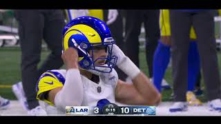 Matthew Stafford Throws INTERCEPTION IN ENDZONE to Kerby Joseph  Los Angeles Rams vs Detroit Lions [upl. by Huston]