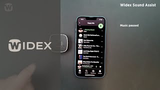 Widex Sound Assist music streaming  Widex hearing aids [upl. by Westlund594]