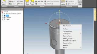 Using the TriBall in IRONCAD to Move a Shape Along an Axis [upl. by Daniala]