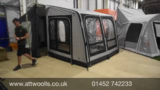 Vango Balletto 200 300 amp 400 Air Awning Review Video 2021 [upl. by Necyrb]