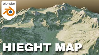 Using Height map in Blender to create landscapes [upl. by Akemeuwkuhc844]