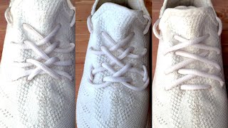 КАК ЗАШНУРОВАТЬ КРОССОВКИ ИЗИ  HOW TO LACE YEEZY BOOST 350  lacing yeezy 350 [upl. by Vinay26]