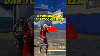 ¡La MEJOR SENSIBILIDAD para dar TODO ROJO Free Fire 2024 [upl. by Gwennie]