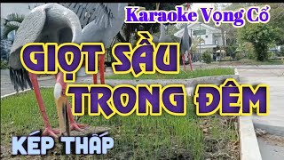 Karaoke Vọng Cổ Giọt Sầu Trong Đêm  Dây Kép Thấp  Tác giả  Nguyễn Hữu Nghĩa [upl. by Katuscha]