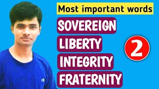 Constitutional Words  Sovereign Meaning  Liberty  Integrity  Fraternity Meaning  Aimgov [upl. by Gerrit]