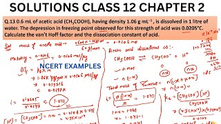 06 mL of acetic acid CH3COOH having density 106 gmL is dissolved in 1 litre of water [upl. by Holbrooke]