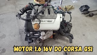 Gm Corsa GSi  Remontagem do motor fora do carro [upl. by Jutta162]