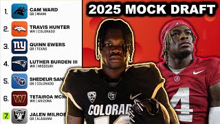 This 2025 NFL Mock Draft is SUPER WILD What Are They On [upl. by Kiel]