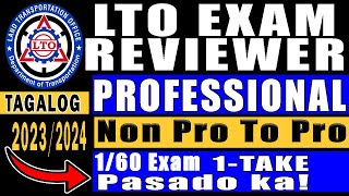 Professional Drivers License  LTO REVIEWER 2023  CDE Exam Reviewer  Drivers License Renewal [upl. by Yrrab]