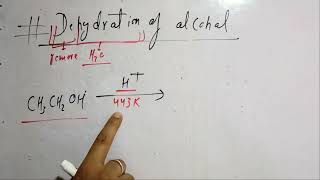 chemical reaction of alcohal  dehydration reaction class 12 [upl. by Orren]