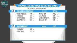 Queanbeyan 2nd Grade v ANU 2nd Grade Day 1 [upl. by Yrrag921]