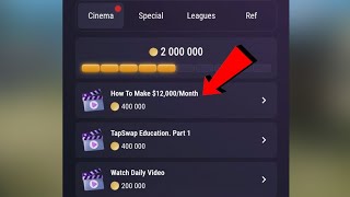 Tapswap How To Make 12000 Month Video Code  4 August How To Make 12000Month Today Code [upl. by Seale893]