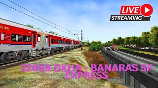 PART 2 MSTS LIVE STREAMING NEW ROUTE WHR 22969 Okha  Banaras SF Express 22969 [upl. by Willie]