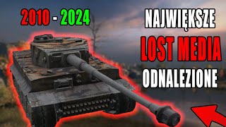 ODNALEZIONO NAJWIĘKSZE LOST MEDIA Z WORLD OF TANKS 🤯 [upl. by Dajma]