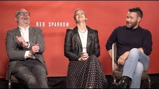 RED SPARROW interviews  Jennifer Lawrence Joel Edgerton Francis Lawrence [upl. by Pettiford]