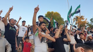 Syrias decision is in the hands of the revolution Demonstration in Idlib [upl. by Atnamas260]