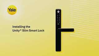 Retrofit Installation of the Unity® Slim Smart Lock [upl. by Ibob977]