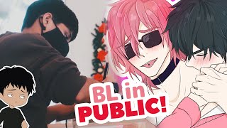 Drawing BLYaoi in Public ft UPERFECT GIVEAWAY CLOSED [upl. by Alyahsal]